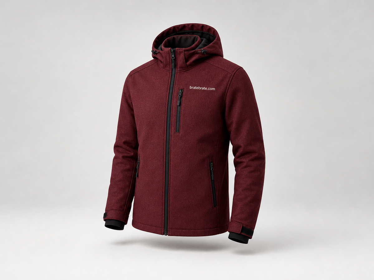 Zimska jakna (softshell) — bordo, M